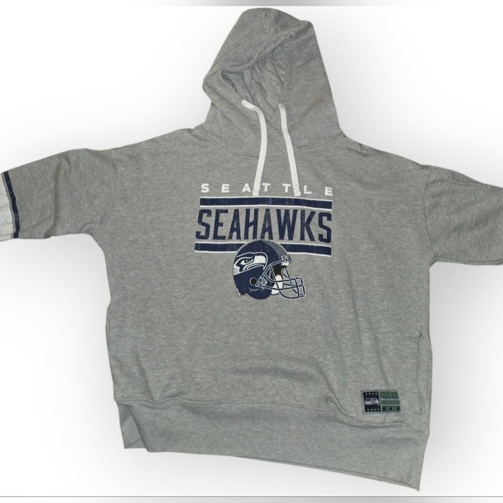 NFL Team Apparel Gray Seattle Seahawks Hoodie - Unisex Size XL - Picture 3 of 7